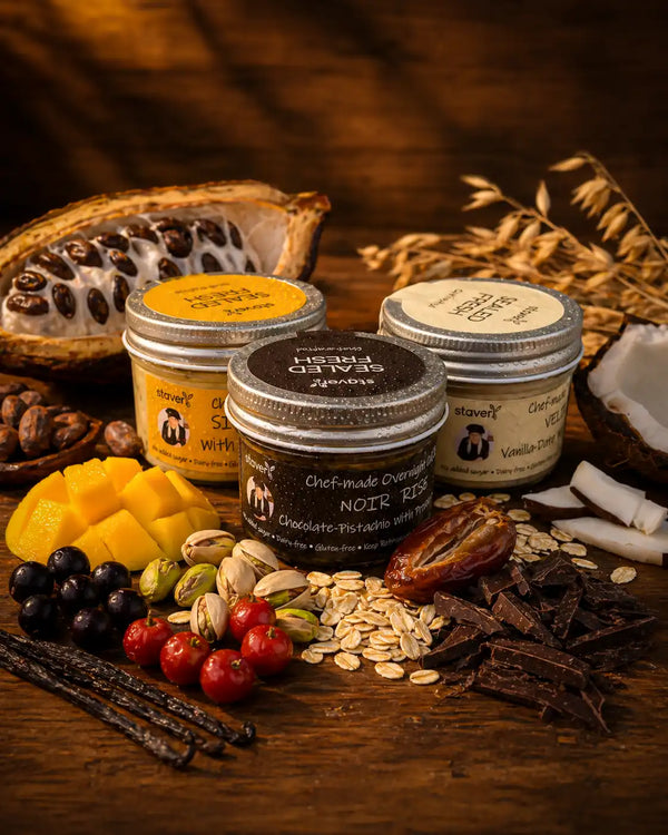StaverY Full Protocol weekly subscription — eighteen chef-crafted overnight oats jars with free Miami-Dade delivery