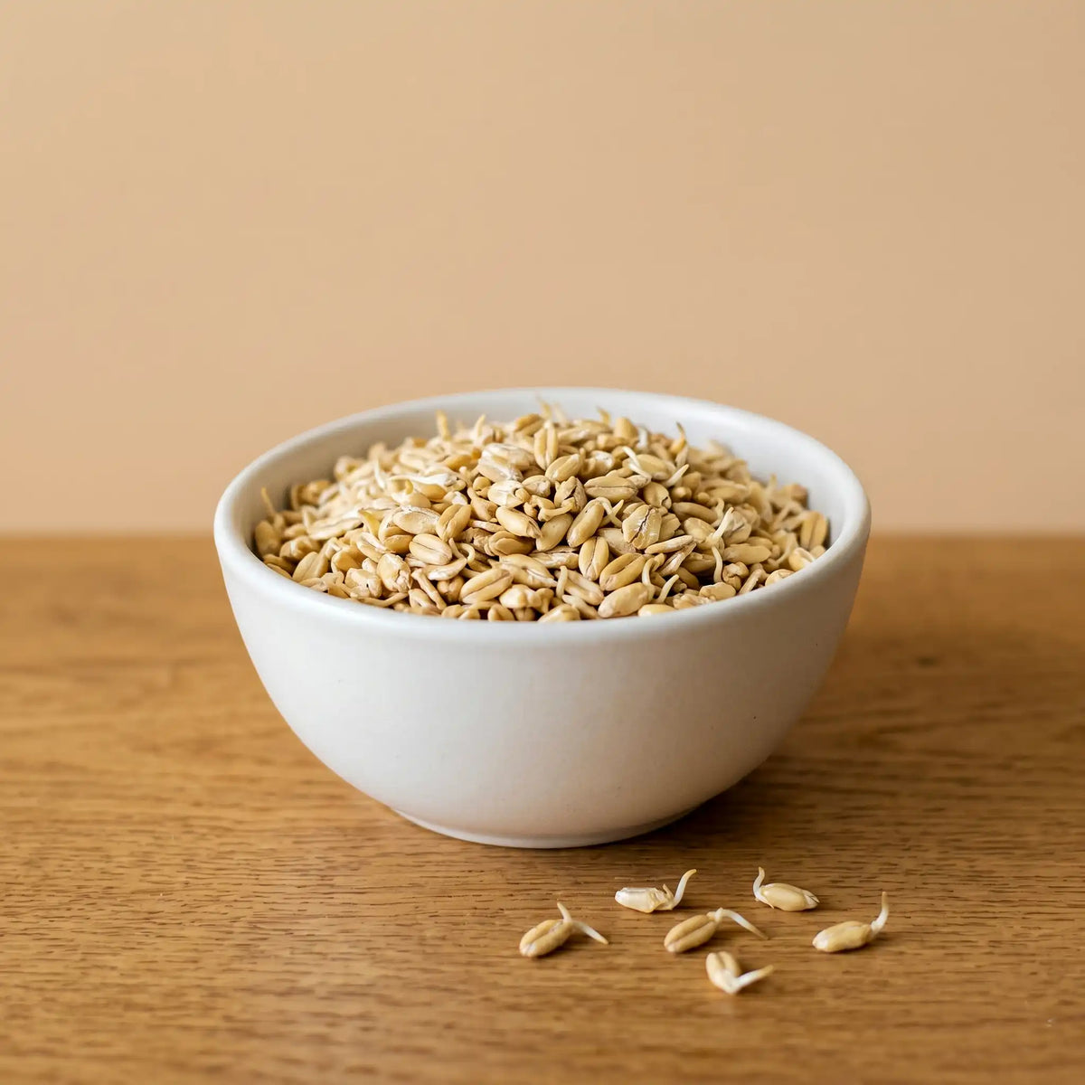 Sprouted, dried oats - germinated then stabilized before they reach the jar